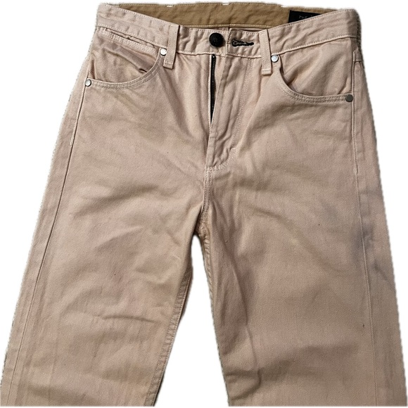 Rag & Bone Pink/White Jean Size 24 - Picture 2 of 5